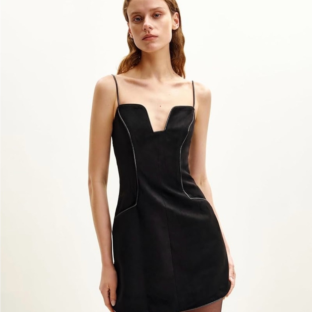 JW PEI Sleek Black Mini Dress
